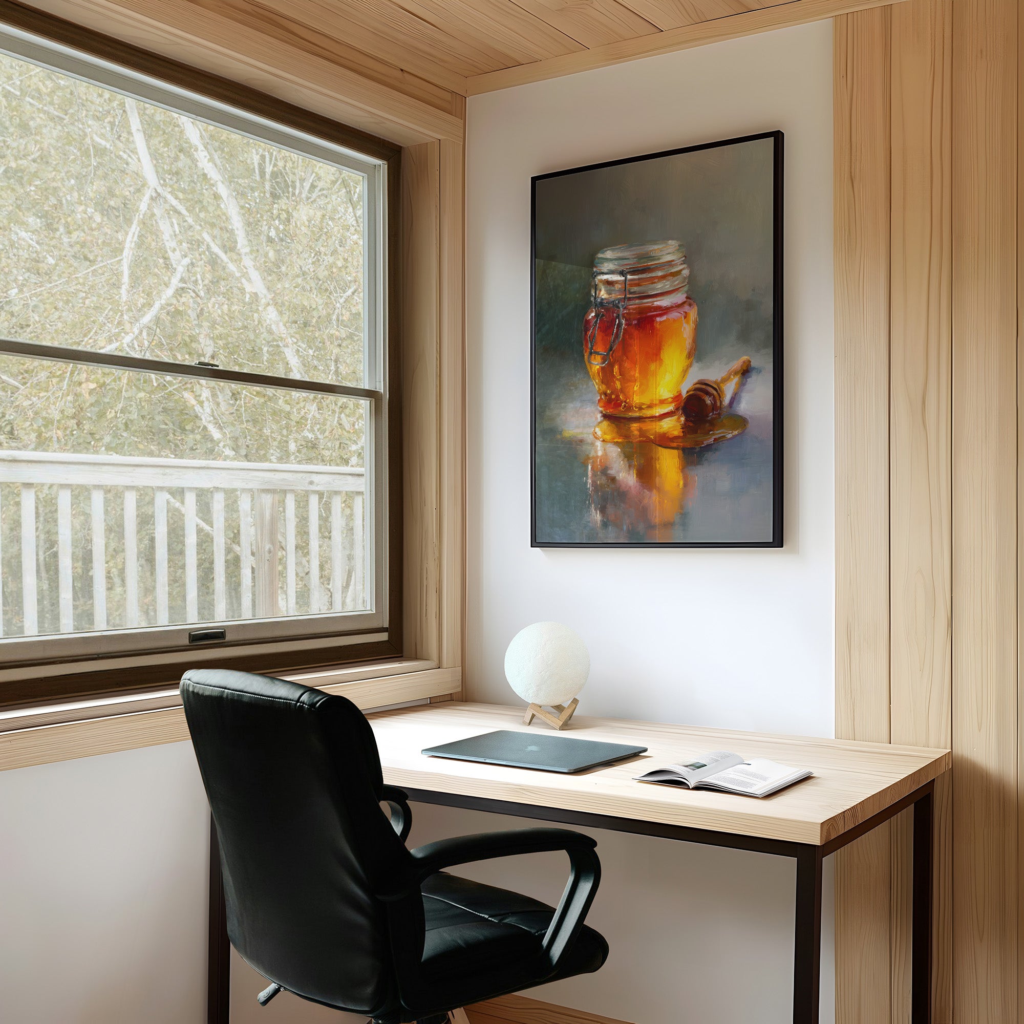 Golden Stillness in Glass