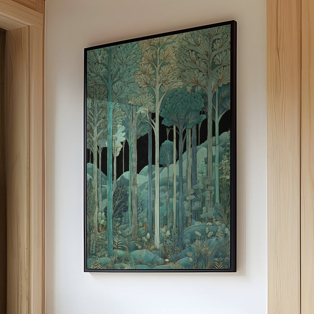 Whispers Through Teal Canopy