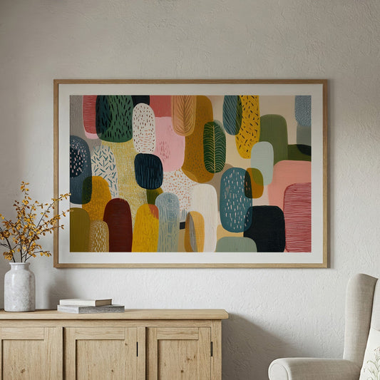 Layered Forms in Warm Light