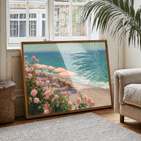 Blush Umbrellas by the Sea