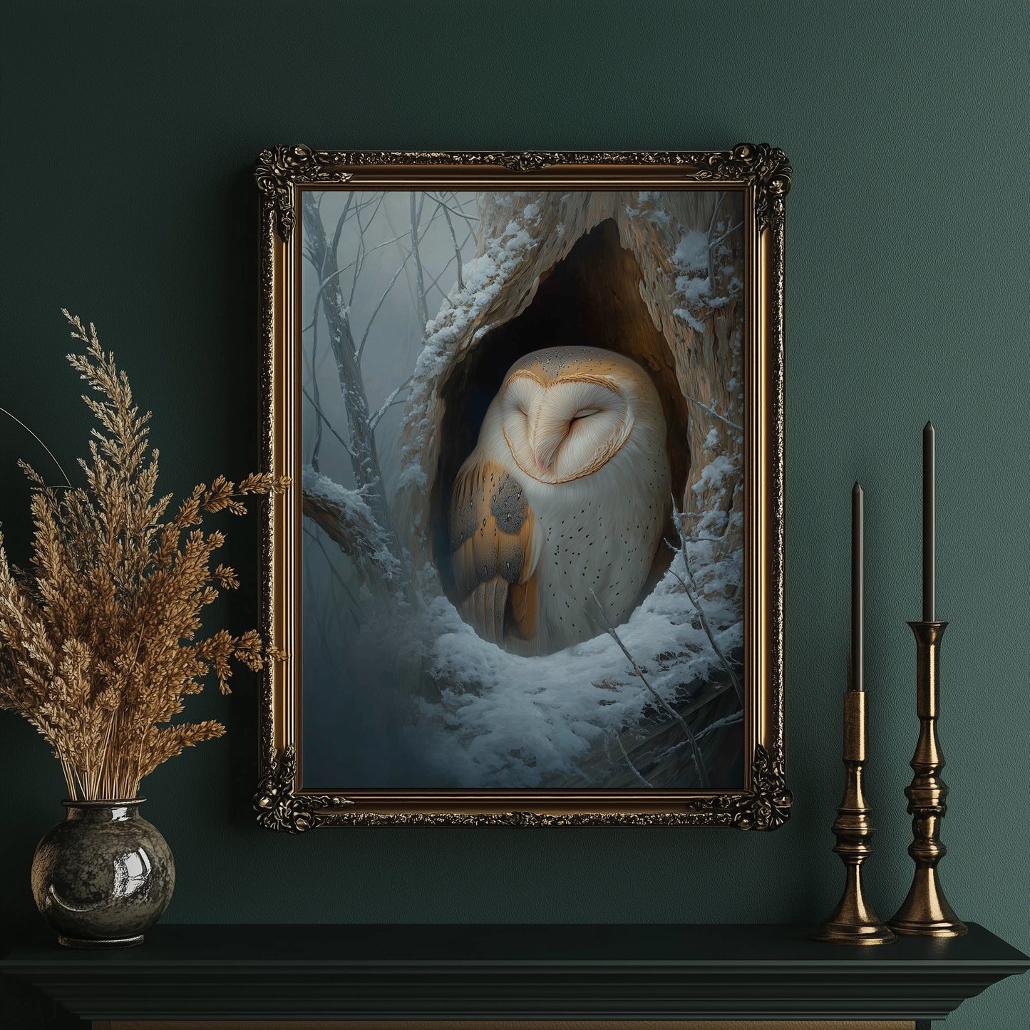Silent Guardian of Winter Woods