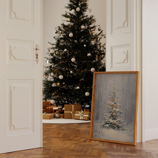 Golden Lights in Winter Silence