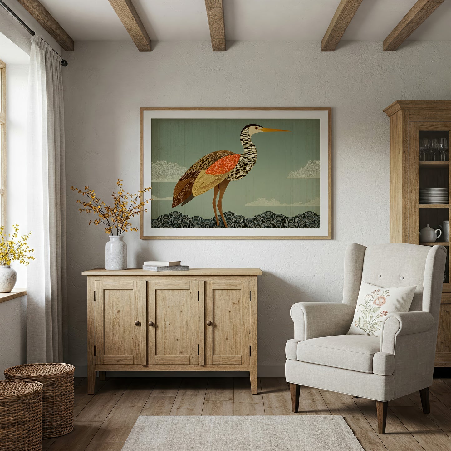 Stillness of the Painted Heron