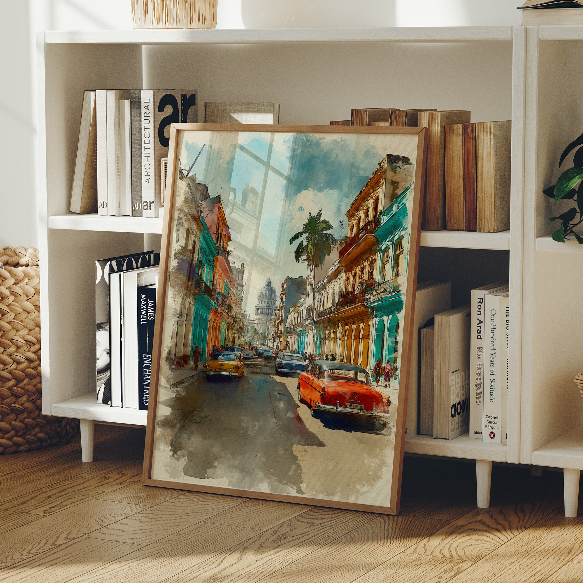Vintage Havana Street in Sunlight