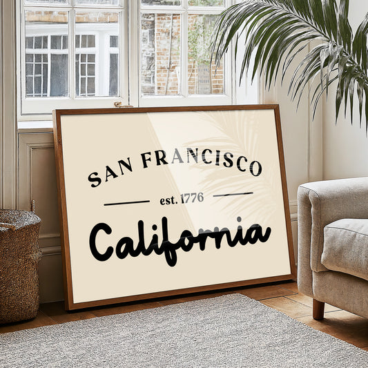 San Francisco California Est 1776