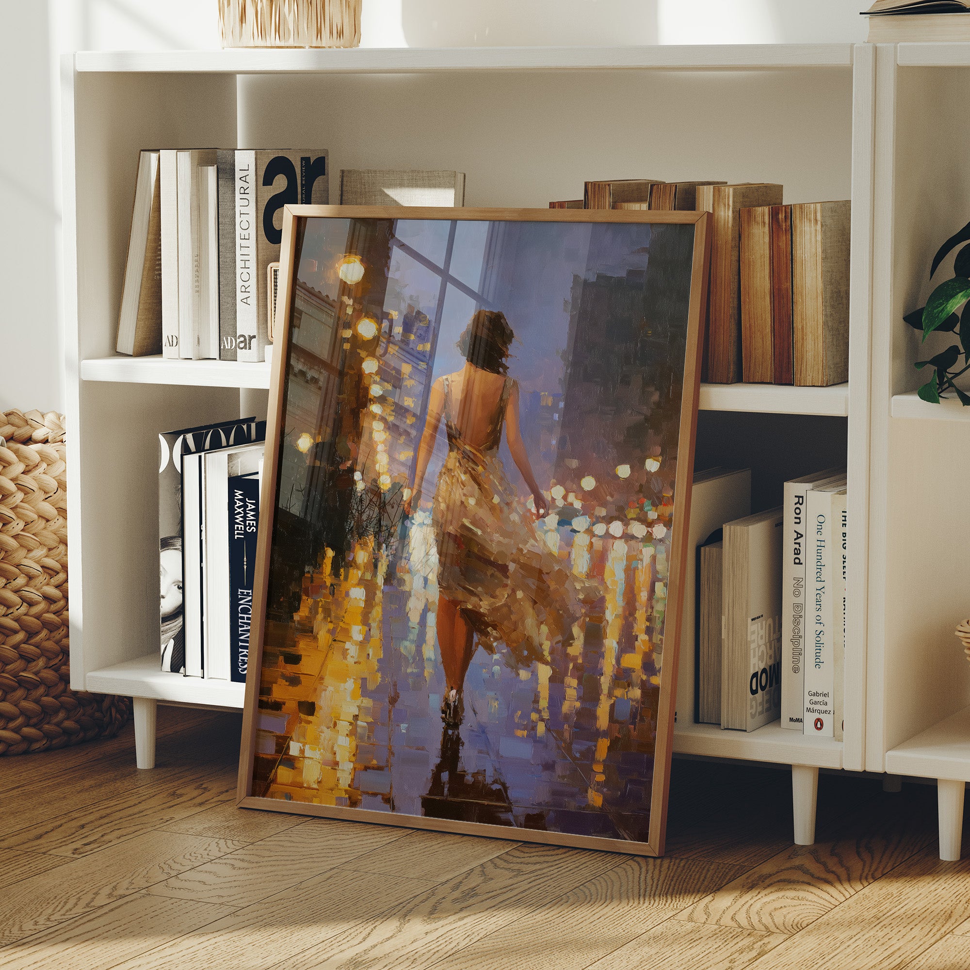 She Walks in City Light