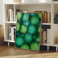 Emerald Slices in Still Water