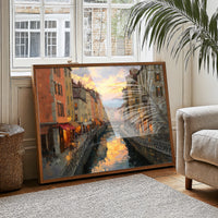 Evening Light Along the Canal