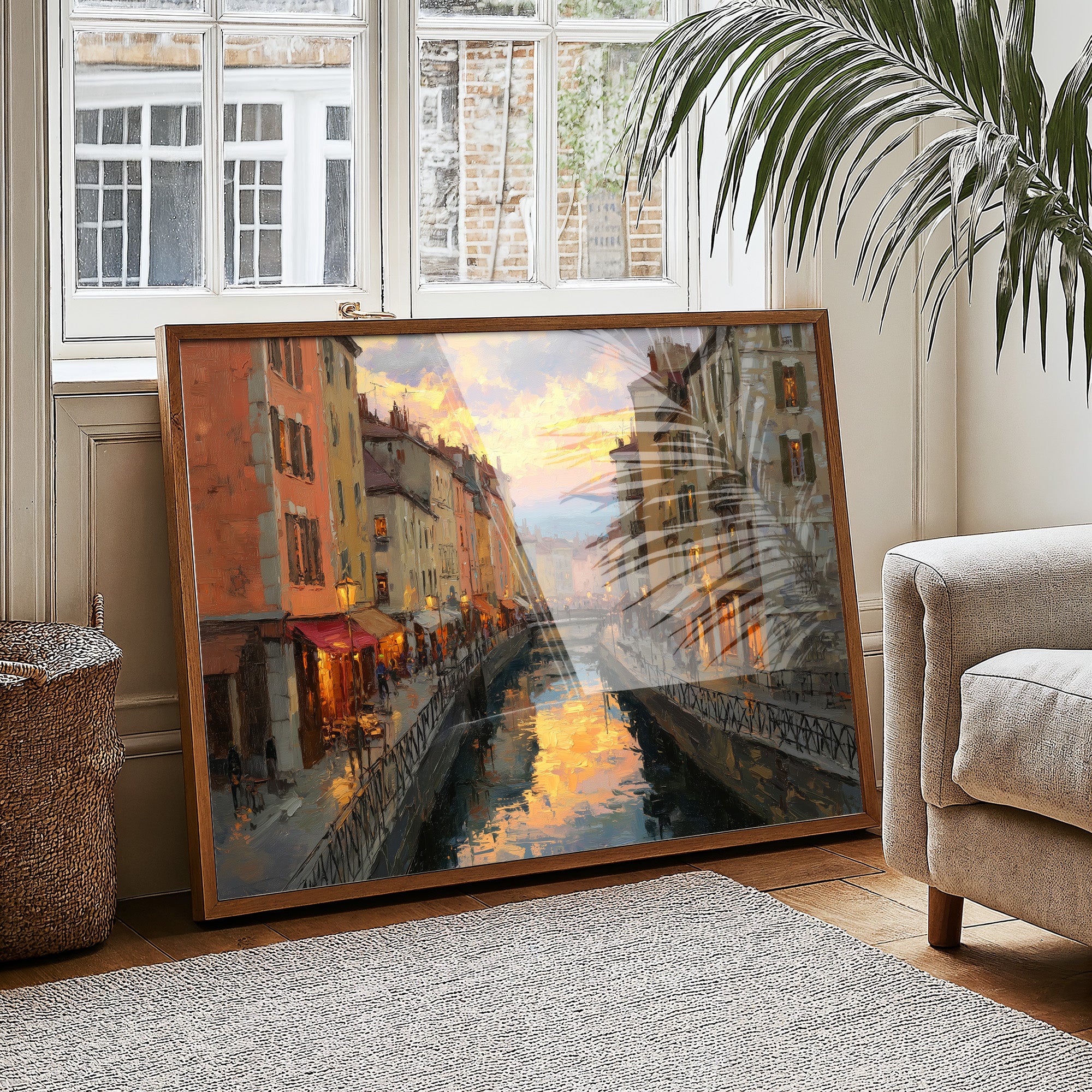 Evening Light Along the Canal