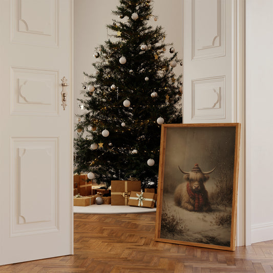 Highland Calm In Falling Snow