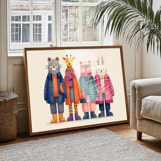 Friends in Their Sunday Coats