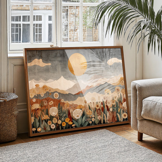 Golden Sun Over Quiet Peaks