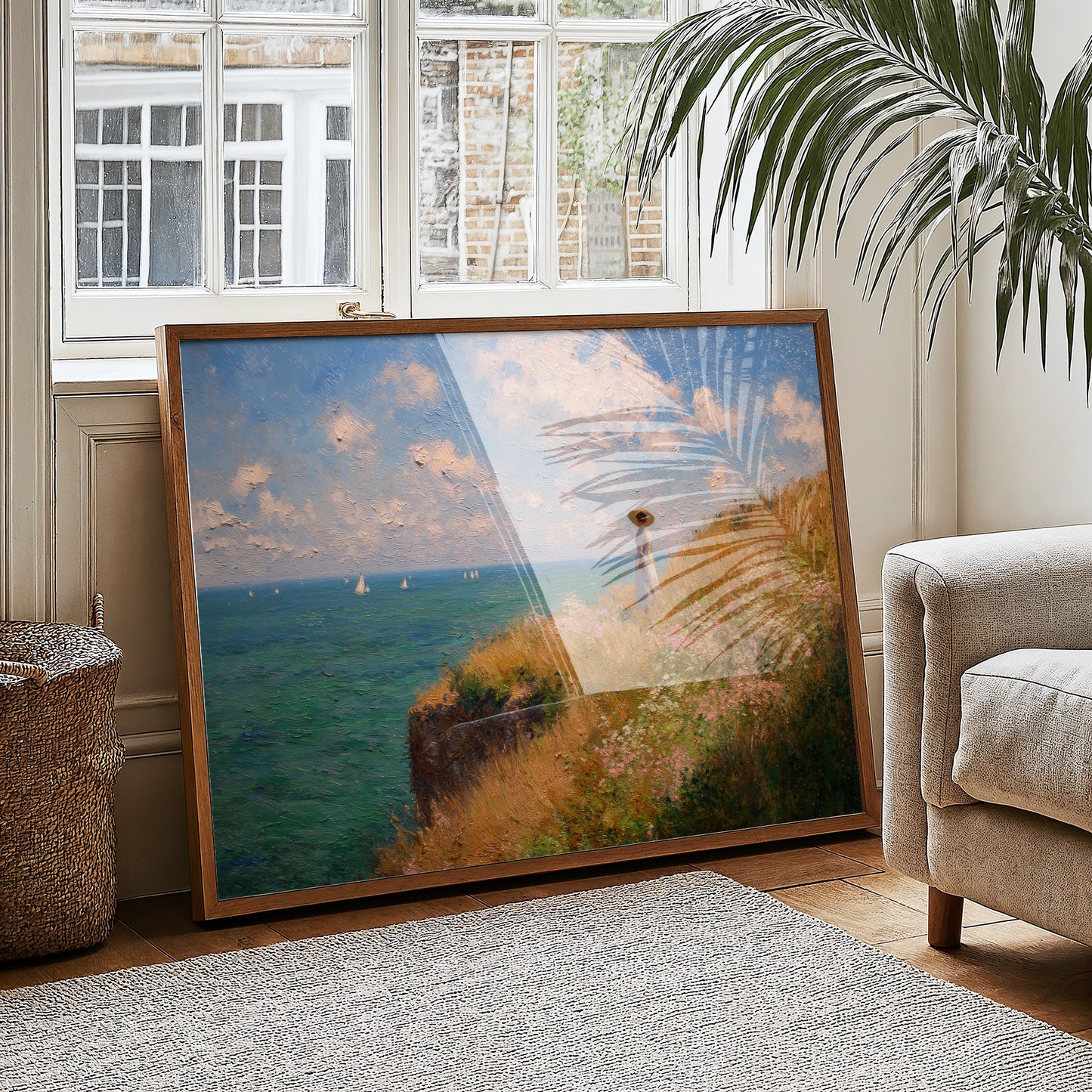 Seaside Reverie on Golden Cliffs