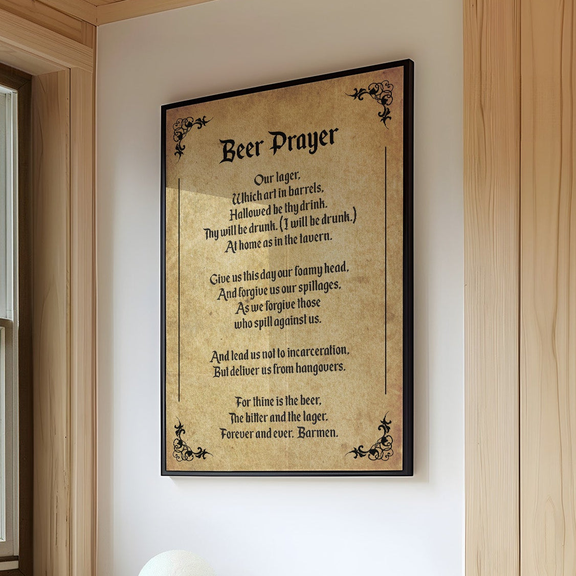 A Tavern Toast in Old Script