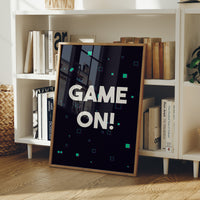 Game On Neon Gamer Art
