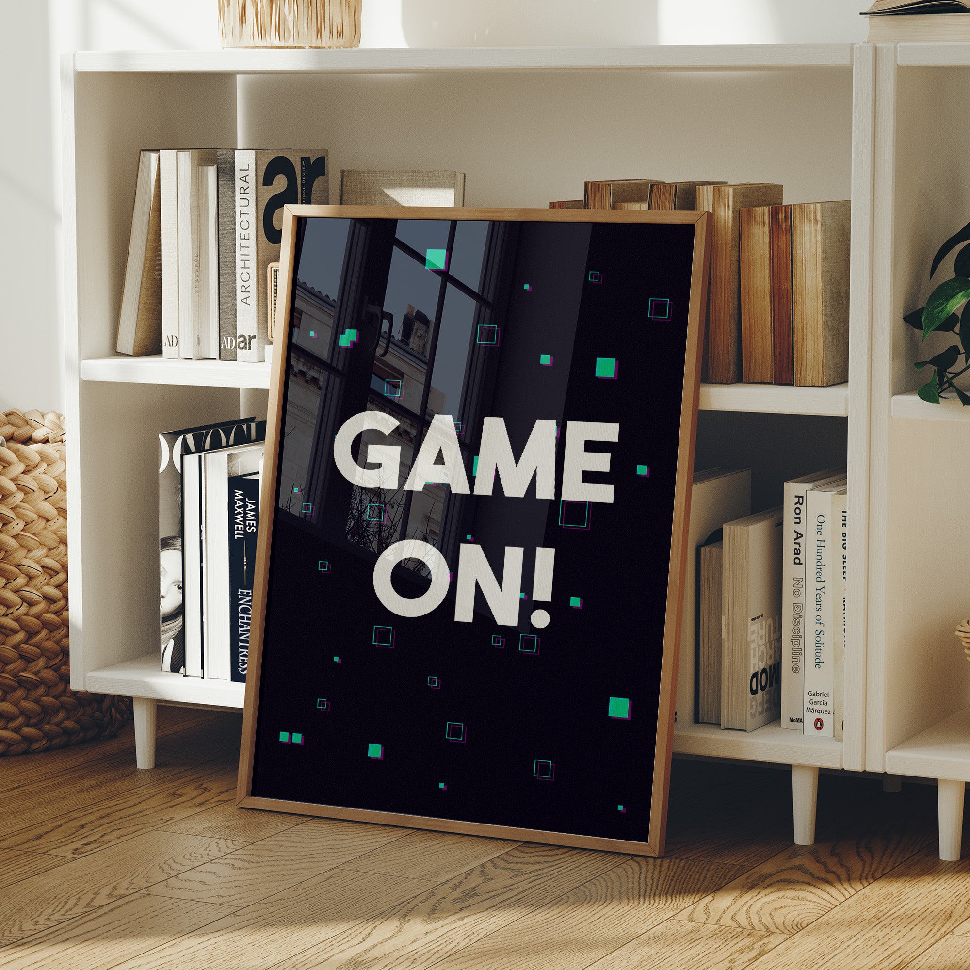 Game On Neon Gamer Art