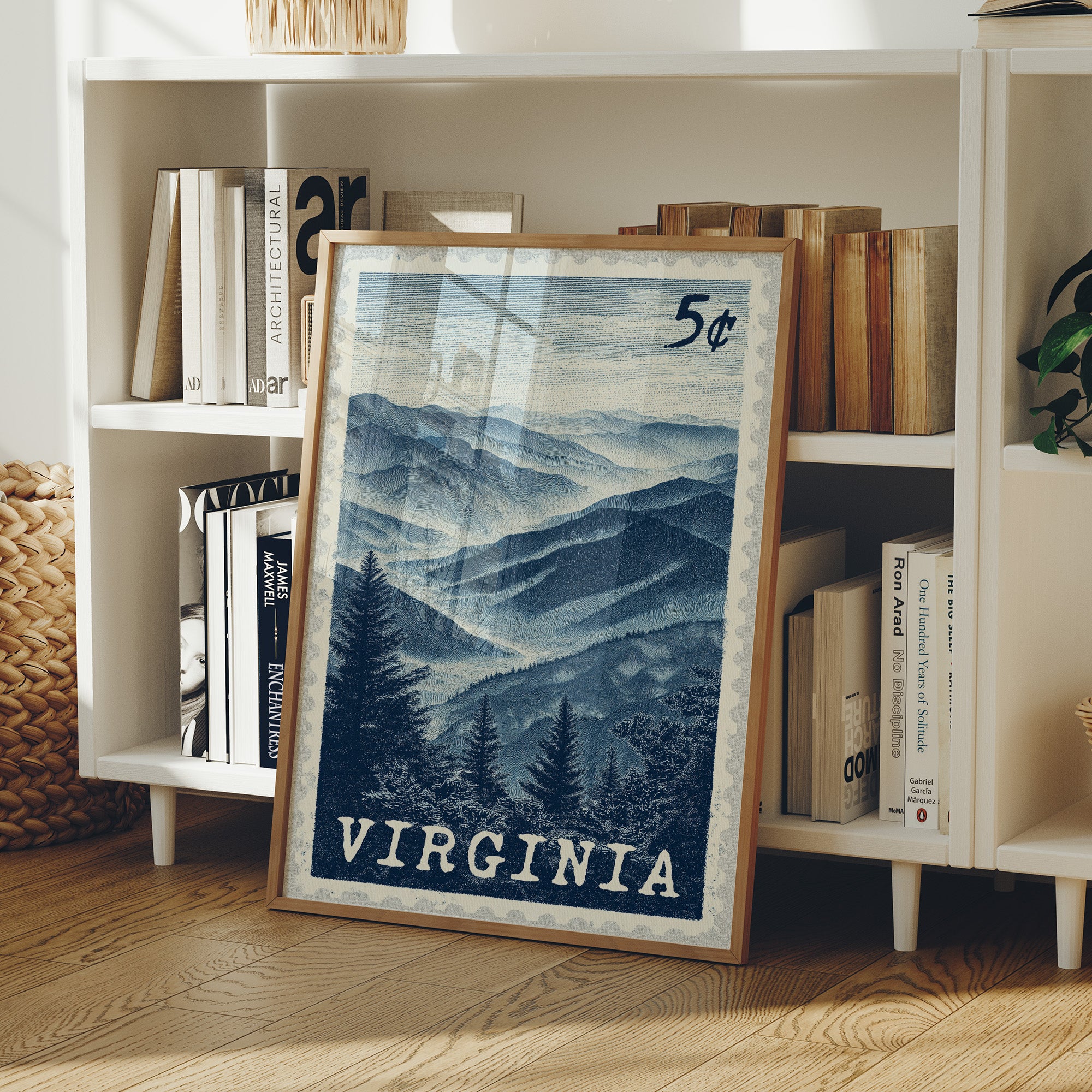 Virginia Blue Ridge Stamp Art