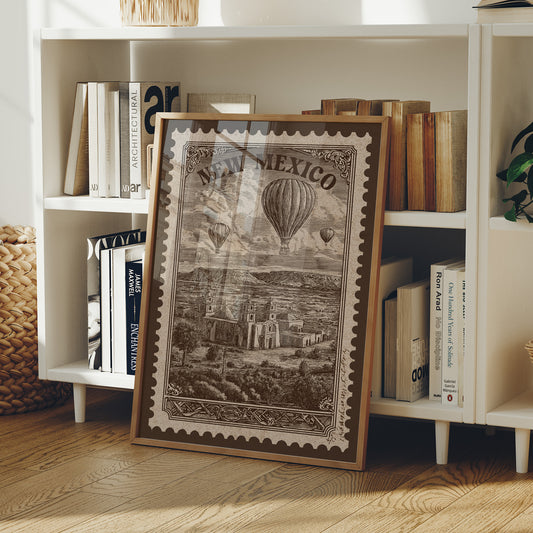 New Mexico Vintage Travel Stamp