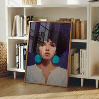 Turquoise Echoes In Violet
