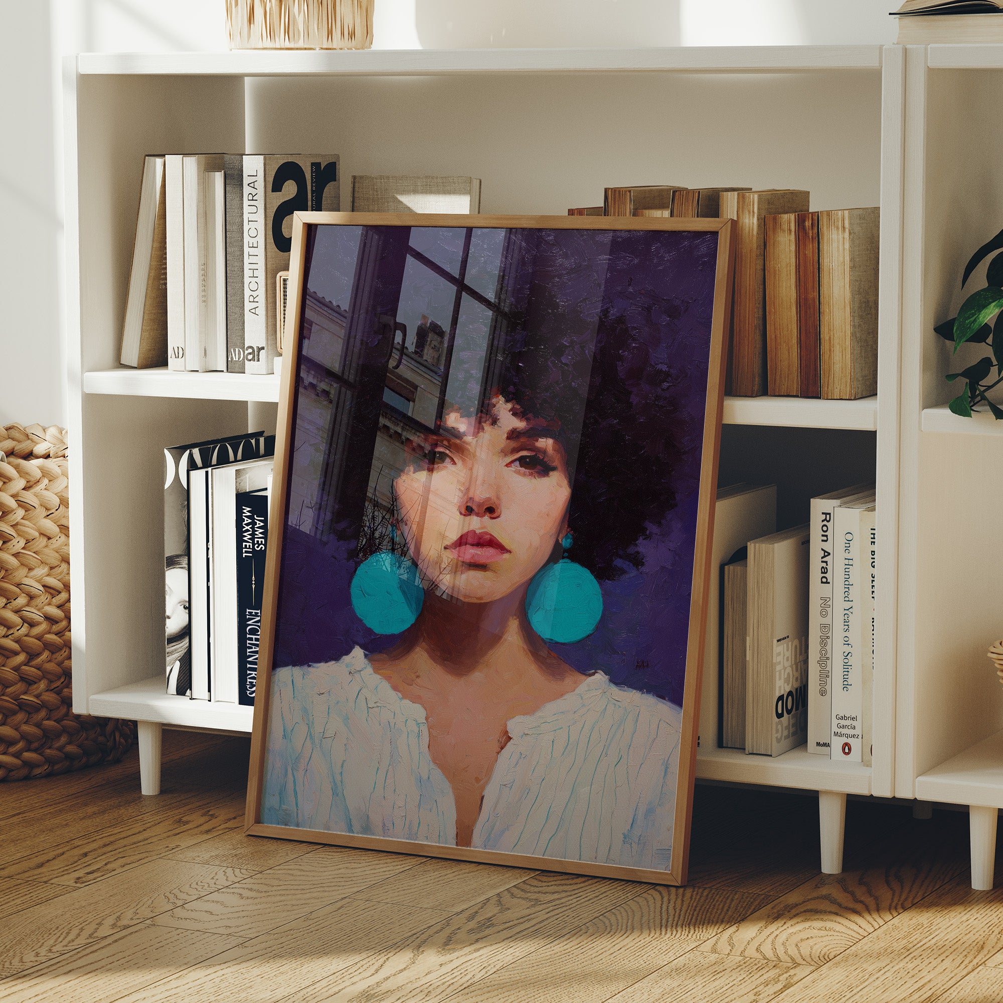 Turquoise Echoes In Violet