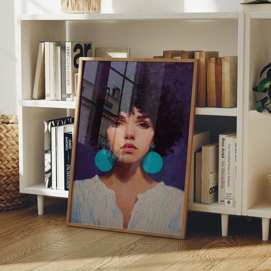 Turquoise Echoes In Violet