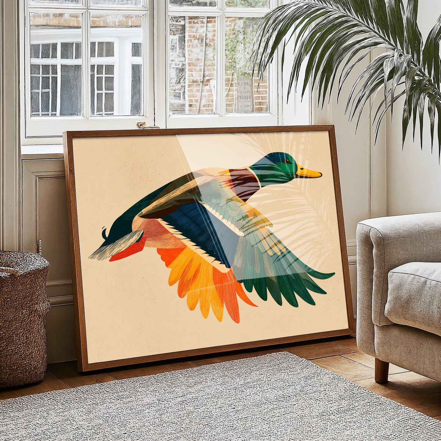 Mallard in Midair