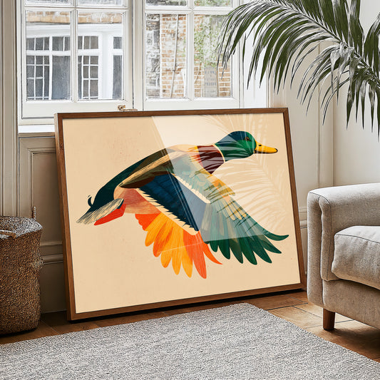 Mallard in Midair
