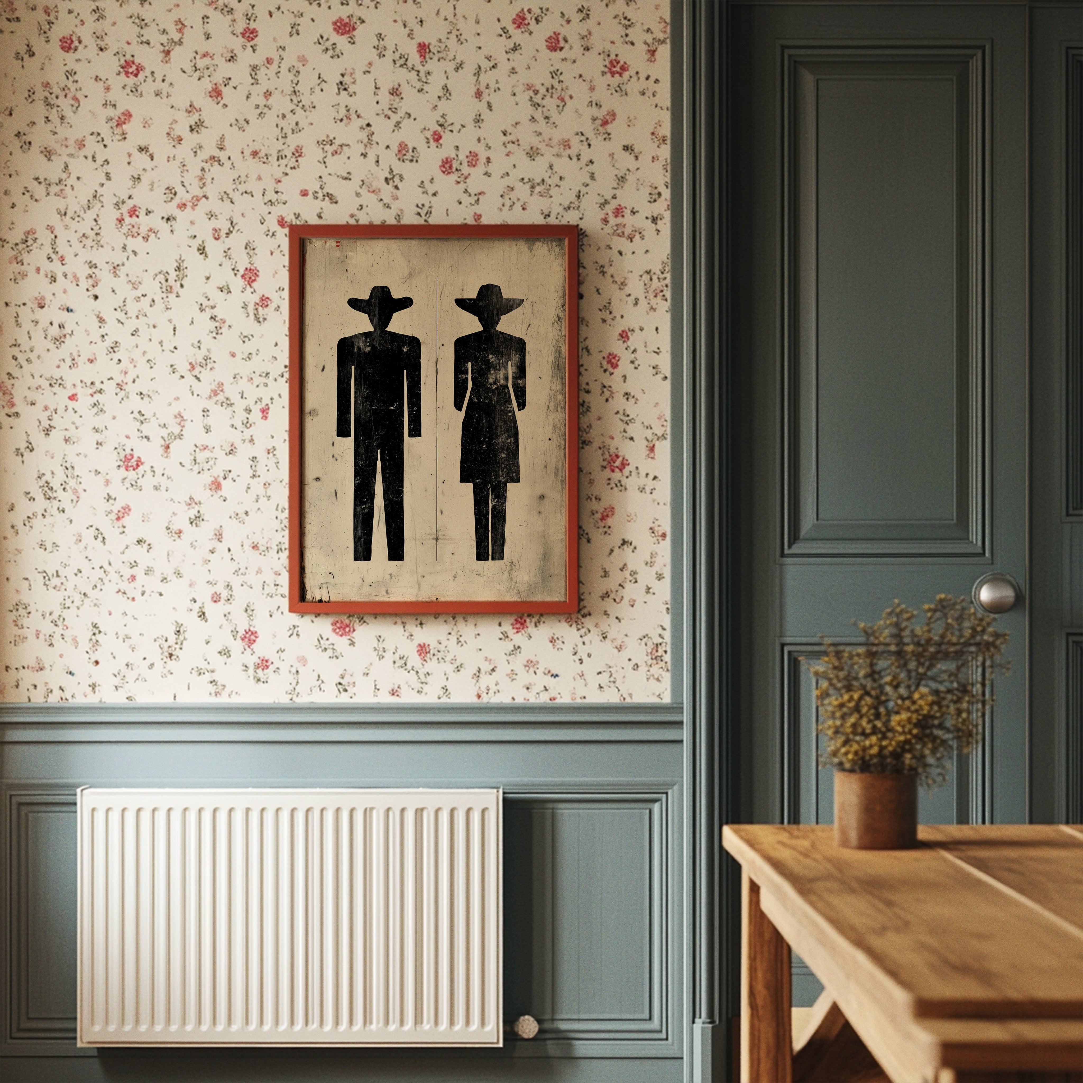 Western Restroom Silhouettes