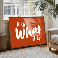 It Is What It Is Quote Art
