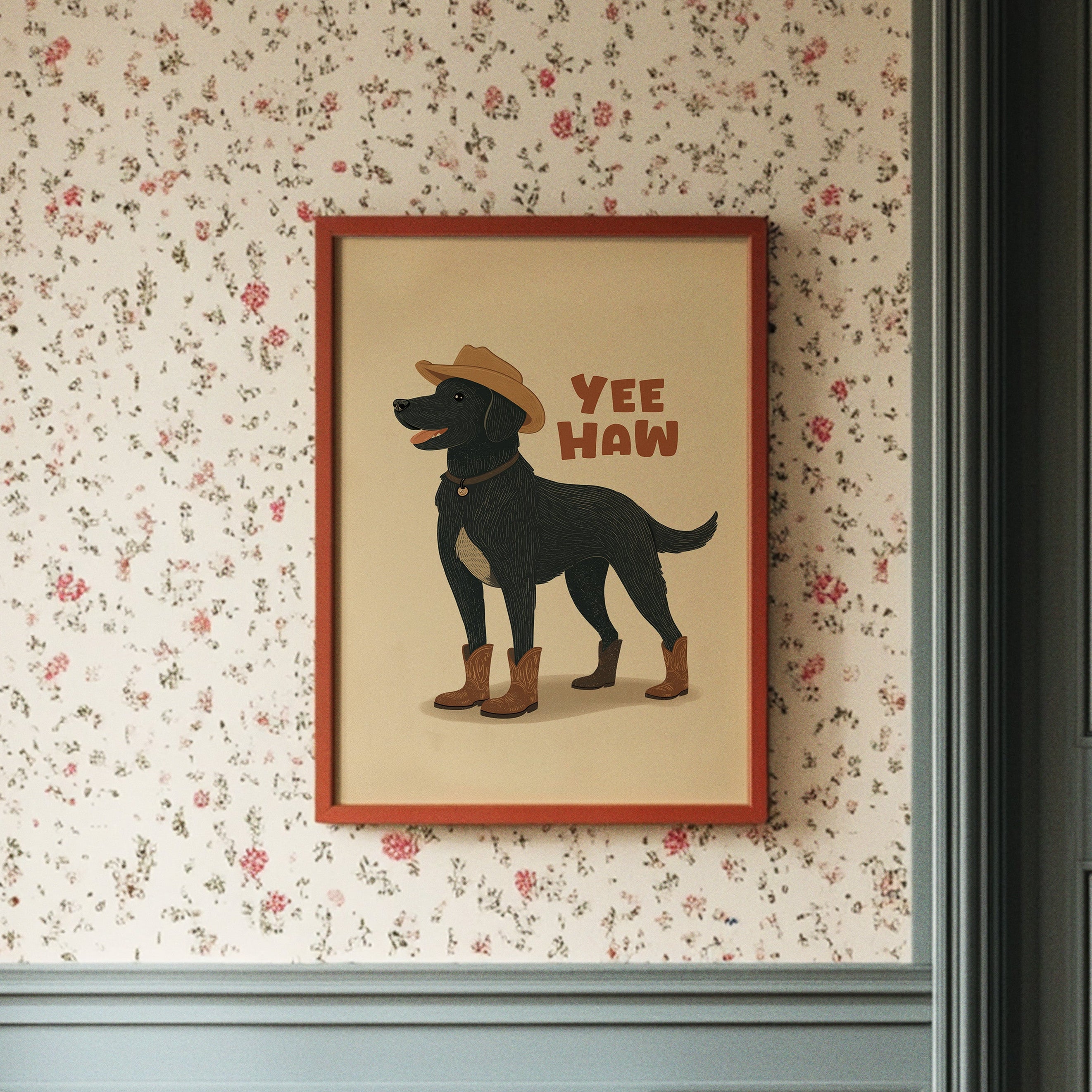 Yee Haw Cowboy Dog