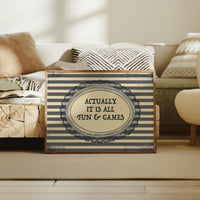 Actually It Is All Fun and Games Vintage Wall Art
