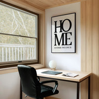 Home Is Where The Love Is Typography Print