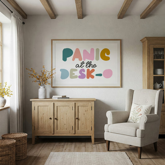 Panic at the Desk-O Canvas Art