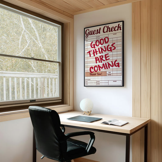 Good Things Are Coming Guest Check