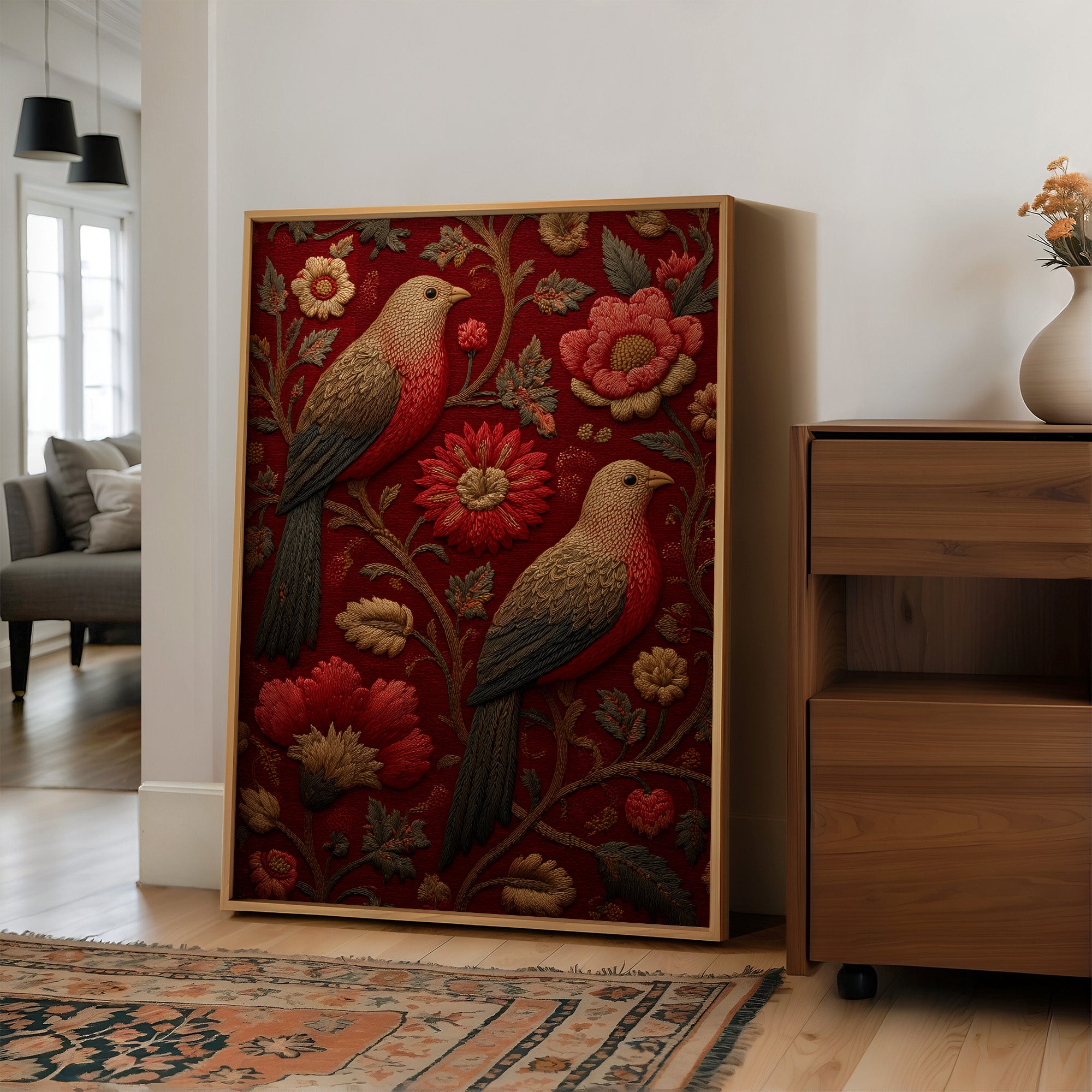 Stitched in Crimson and Gold