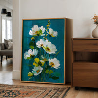 Wild and White Against the Teal
