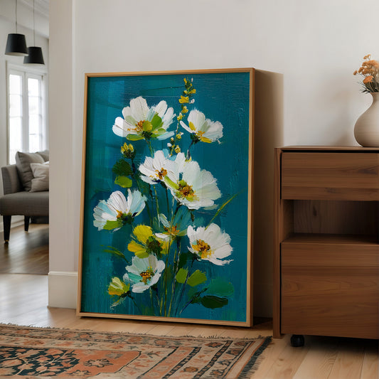 Wild and White Against the Teal