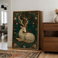 The White Stag at Rest in the Old Wood
