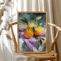 Three Oranges on a Lavender Day