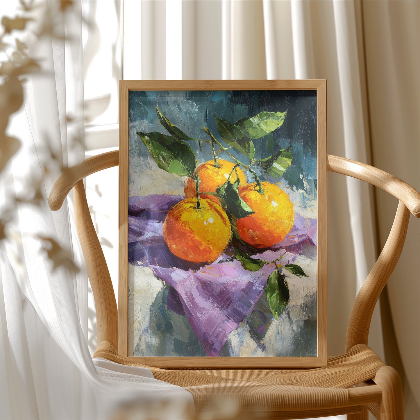 Three Oranges on a Lavender Day