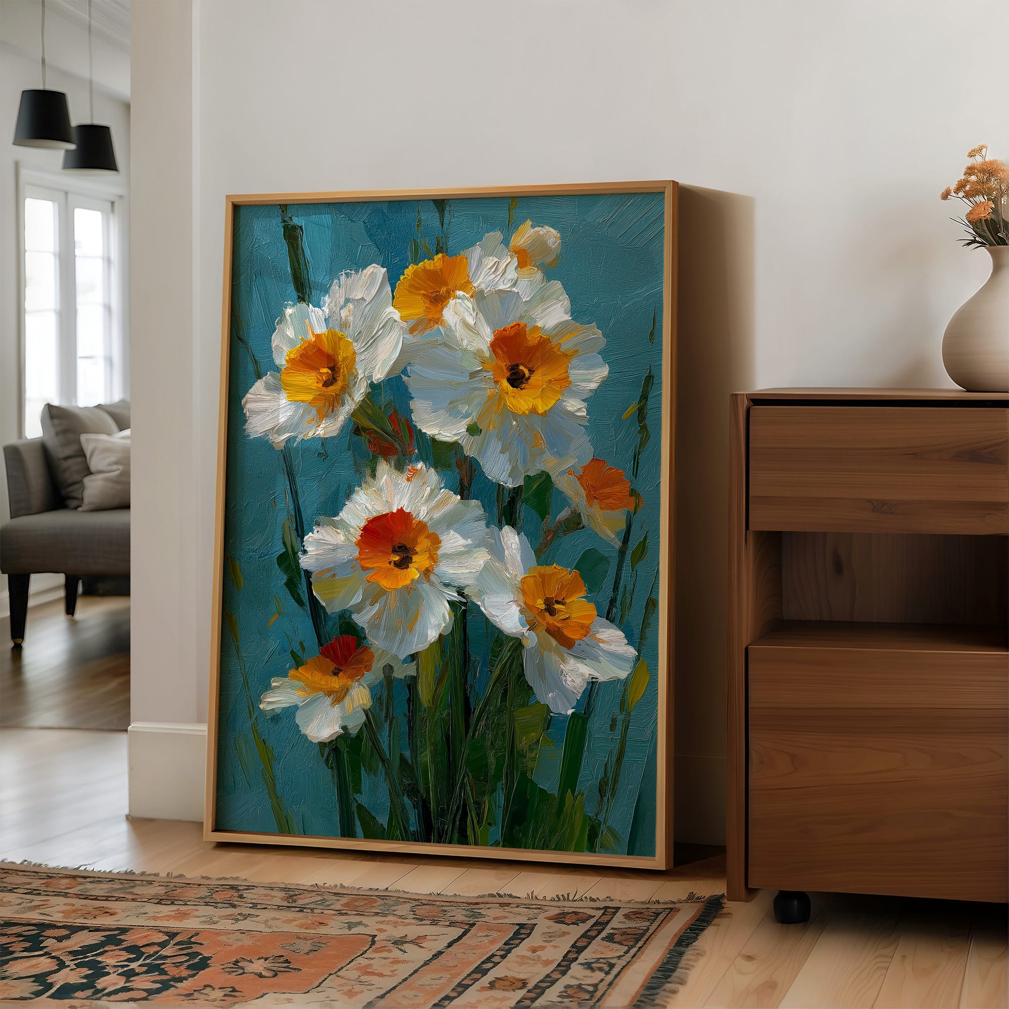 Daffodils on a Blue Day