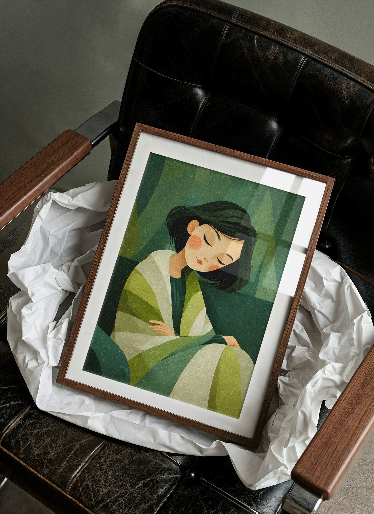 She Rests Inside the Green