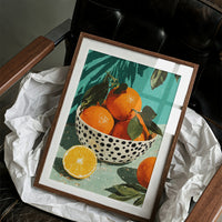 Oranges on a Teal Afternoon