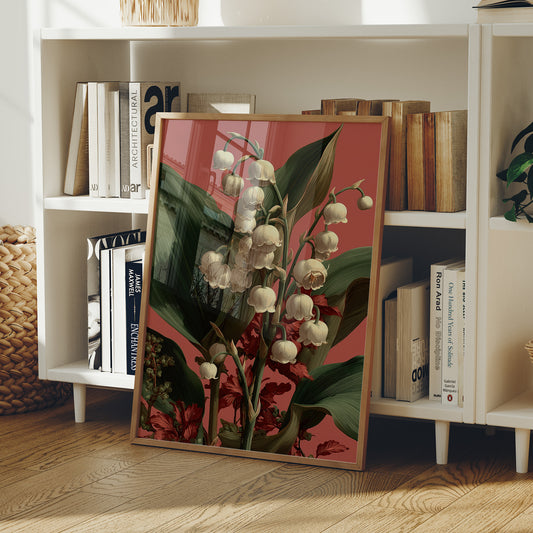 Lily of the Valley in Coral