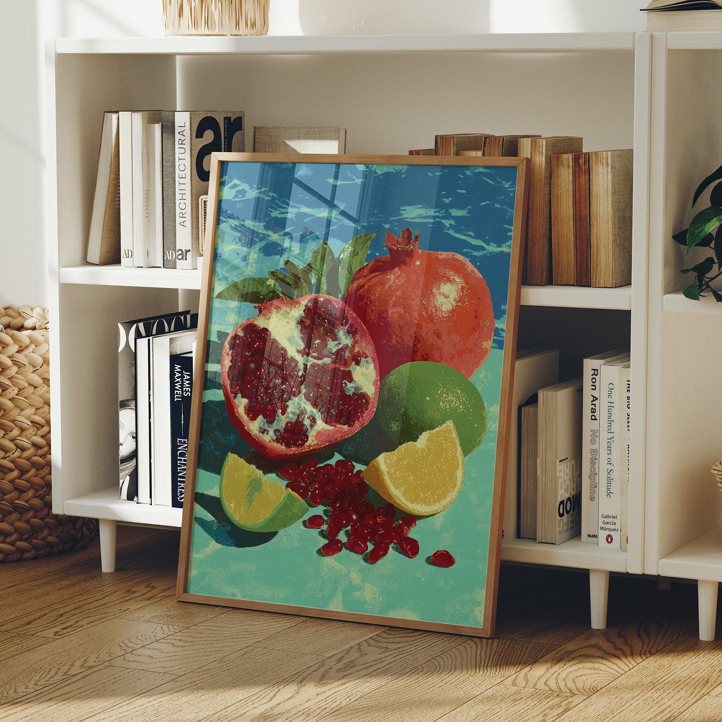 Pomegranate on Turquoise Tide