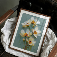 Cream Petals, Sage Light