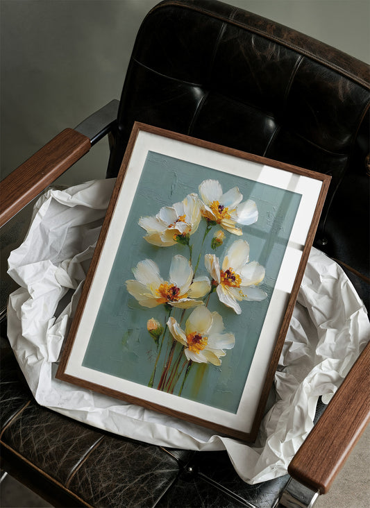 Cream Petals, Sage Light