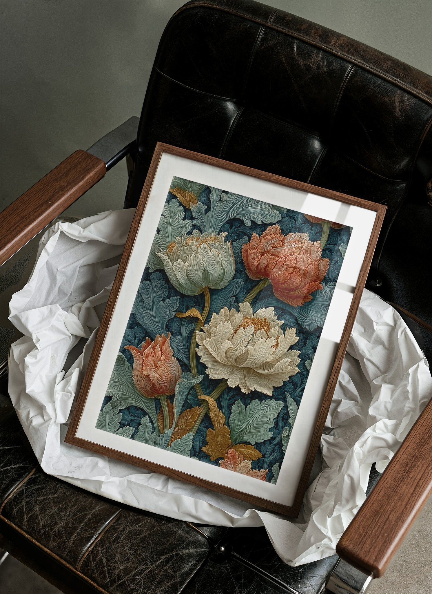 Peonies in the Old Pattern