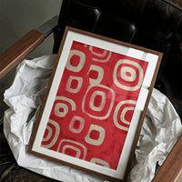 Concentric Rhythm in Red