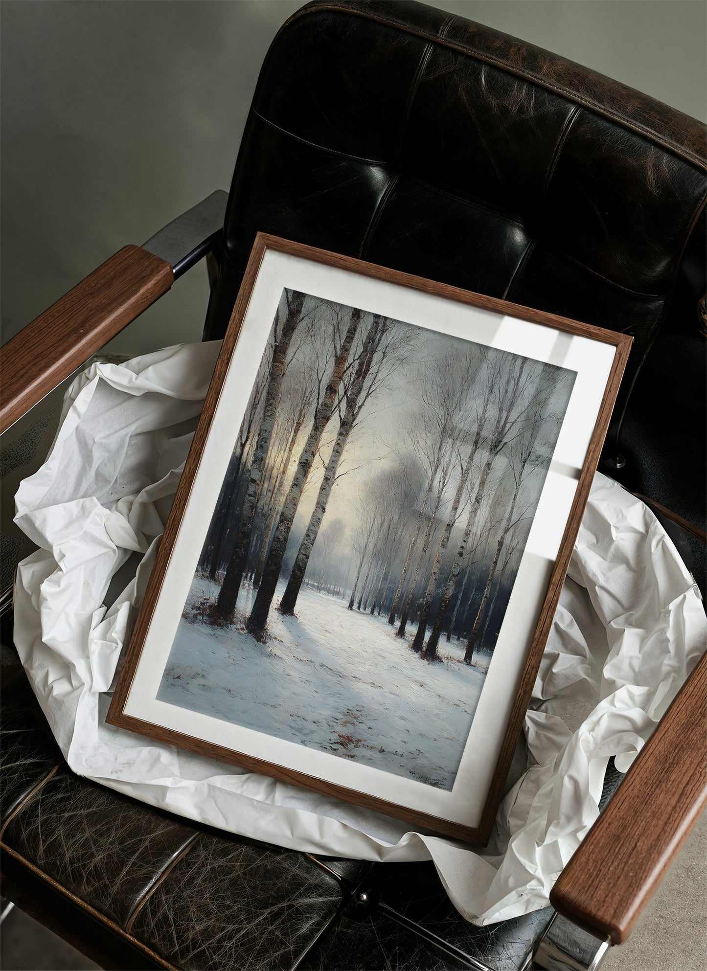 Sunset Through the Birches